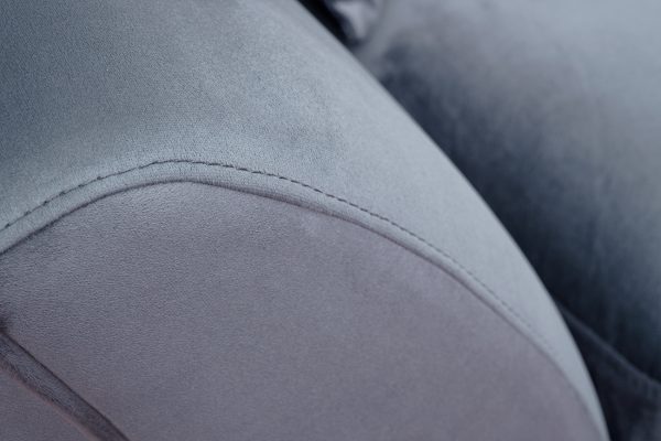 Диван Annette трехместный без мех,велюр сапфир Colt1006/хром 250*100*95 — изображение 5