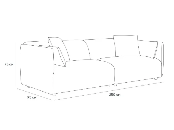 Диван Arona серый — изображение 5