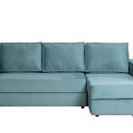 Диван Bergamo трехм.раскл.угл. правый вел.бирюз.Vel43 250*160*90