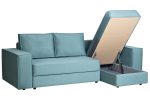 Диван Bergamo трехм.раскл.угл. правый вел.бирюз.Vel43 250*160*90 — изображение 3