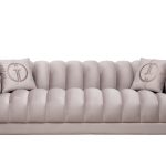 Диван Fabio трехместный велюр бежевый Colton1001-SERROS 239*95*72см