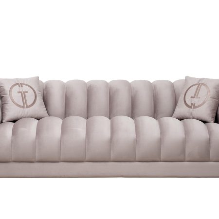 Диван Fabio трехместный велюр бежевый Colton1001-SERROS 239*95*72см