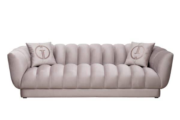 Диван Fabio трехместный велюр бежевый Colton1001-SERROS 239*95*72см
