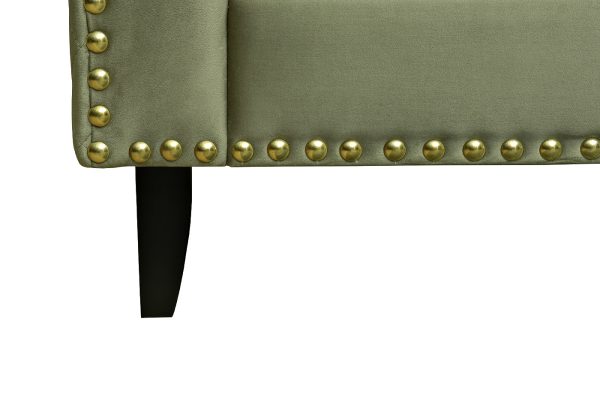 Диван-Кушетка Sorrento правая велюр оливковый Colt1002-OLIV 180*98*88см — изображение 5