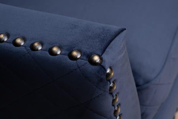 Диван-Кушетка Sorrento правая велюр т.синий Colt034 SIN 180*98*88см — изображение 3