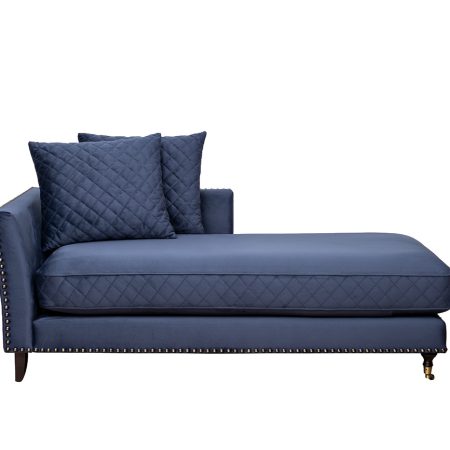 Диван-Кушетка Sorrento правая велюр т.синий Colt034 SIN 180*98*88см