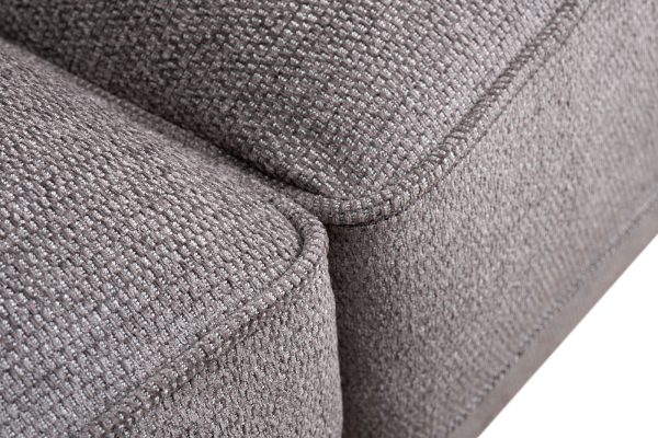 Диван Madrid Memory с кантом трехм. без мех.,шенилл коричневый Natur Kor+Colt032 — изображение 5