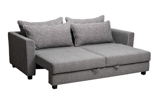 Диван Marco трехмест. раскл., букле серый Flona SER+Buta SER 225*102*92см — изображение 4