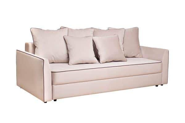 Диван Mores(K)кант трехмест.раскл. велюр беж. Colton 002-BEG 226*103*94 — изображение 2