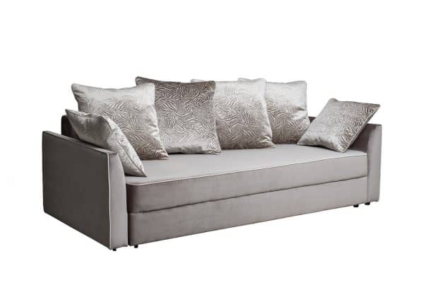 Диван Mores(K)кант трехмест.раскл. вельвет беж. Velv SBEG+Velv ECRU+Umbr SBEG 226*103*94 — изображение 2