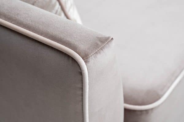 Диван Mores(K)кант трехмест.раскл. вельвет беж. Velv SBEG+Velv ECRU+Umbr SBEG 226*103*94 — изображение 4