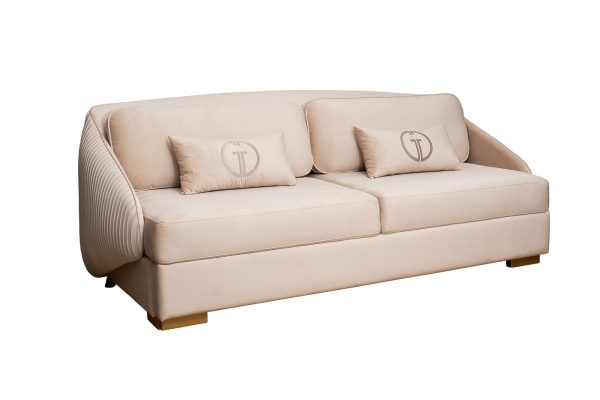 Диван Palazzo 240М трехм. раскладной беж Ром07+Ром07 240*105*95см — изображение 2