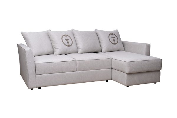 Диван Sorrento 230 с канапе трехмест.раскл (Еврокнижка) Koza3803-SVSER+Nev83 230*156*90см — изображение 2