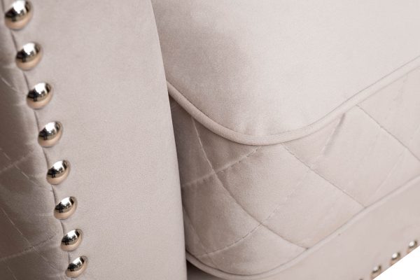 Диван Sorrento 250 трехмест., велюр св.серый Colt030-SVSER250*101*90 — изображение 5