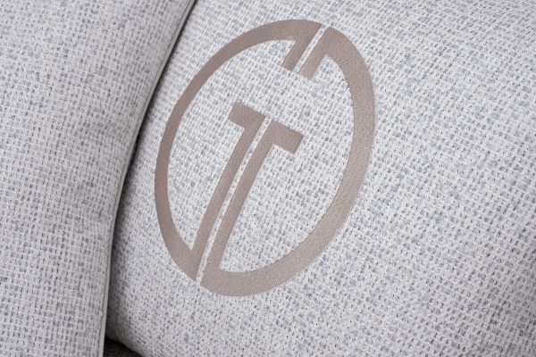 Диван Sorrento(K) 230M трехм.раск c кантом,рогожка св.беж Santo1902-SECRU+Nev83 230*101*86 — изображение 4