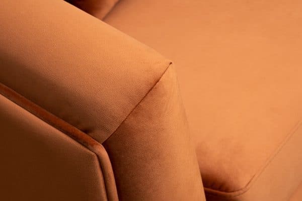 Диван Trevi 230М(К) трехм раскл с кантом терракотовый Colt006 232*103*88см — изображение 4