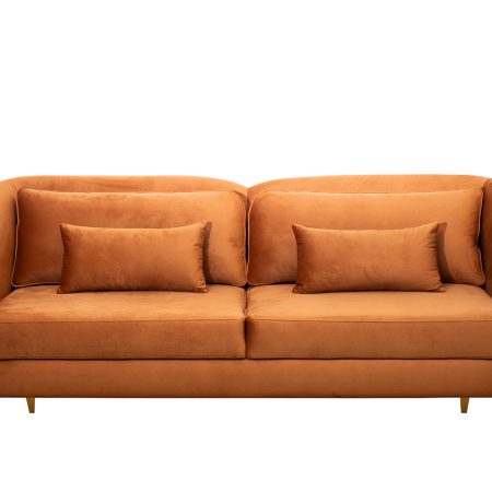 Диван Trevi 230М(К) трехм раскл с кантом терракотовый Colt006 232*103*88см