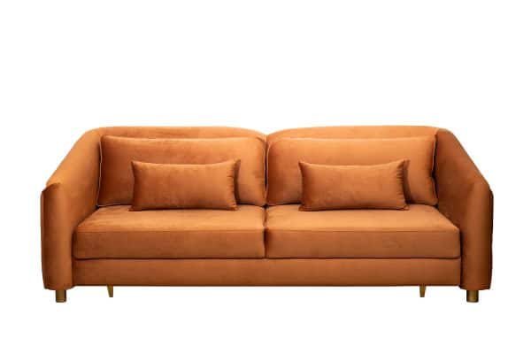 Диван Trevi 230М(К) трехм раскл с кантом терракотовый Colt006 232*103*88см