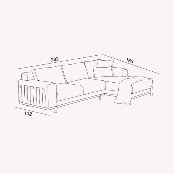 Диван угловой Касса без подлокотника — изображение 3