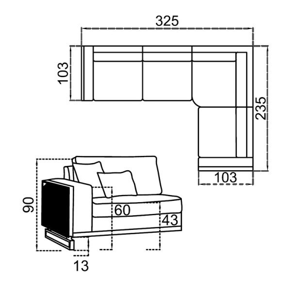 Диван угловой Пафлагония 301,5 — изображение 3