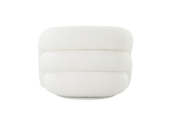 DY-KRES-117 BEL Кресло поворотное, иск.мех белый 94*83*70см — изображение 4