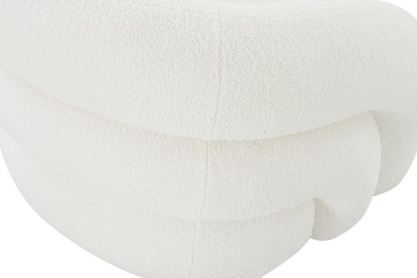 DY-KRES-117 BEL Кресло поворотное, иск.мех белый 94*83*70см — изображение 5