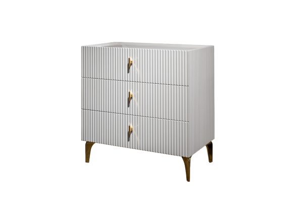 GD-000010 Комод Doria белый 74*40*76см — изображение 2