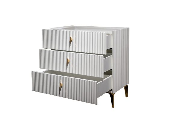 GD-000010 Комод Doria белый 74*40*76см — изображение 3