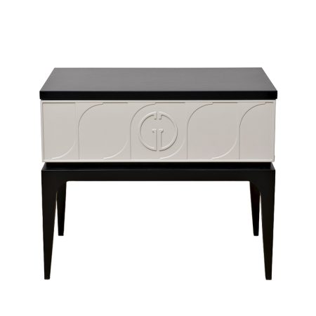 GD-00002 Тумбочка прикроватная Spinola черно/серая 60*40*50см