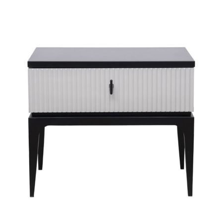 GD-00004 Тумбочка прикроватная Este черно/серая 50*40*50см