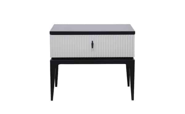 GD-00004 Тумбочка прикроватная Este черно/серая 50*40*50см