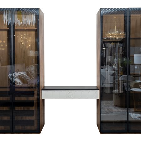 GD-00005 Консоль Spinola(подвесная) черно/серая 109*40*19см