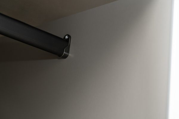 GD-10012-6 Шкаф Alto двухд c выдвиж ящик, цвет серый Кобальт, дверцы стекло(рифленое) 100*57*228.5см — изображение 5