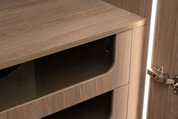 GD-10012/2-3 Шкаф Alto двух c выдв ящик,цвет дуб Урбан Кофейный,фасад глухой 100*57*228.5см — изображение 5