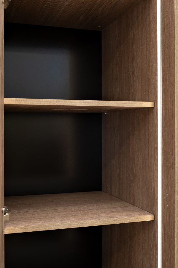 GD-10014/2-3 Шкаф Alto пенал c полками,цвет дуб Урбан Кофейный, фасад глухой 50*57*228.5см — изображение 4