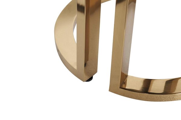 GD-ET002 Стол журнальный D'Oro Garda Decor черный мрам. d50*50см — изображение 3