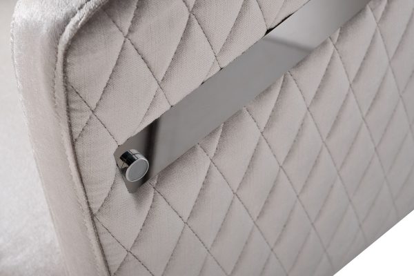 GY-08200 Cтул велюр серый/хром 67*67*80см — изображение 3