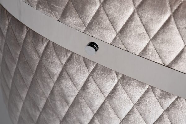 GY-08200 Cтул велюр серый/хром 67*67*80см — изображение 4