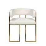 GY-08504 Стул букле бежевый/матовое золото 60*55*73см