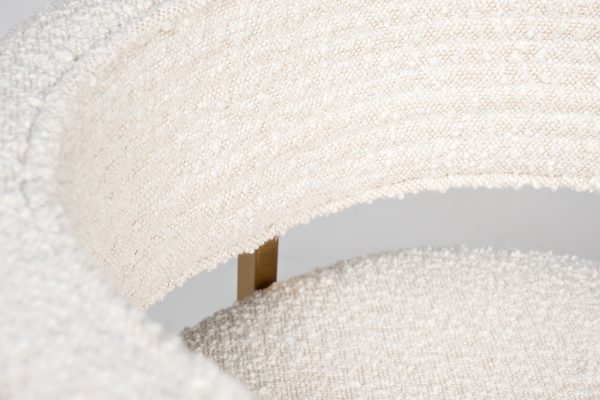 GY-08504 Стул букле бежевый/матовое золото 60*55*73см — изображение 4