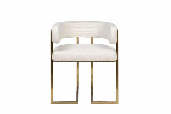 GY-08504 Стул букле бежевый/матовое золото 60*55*73см