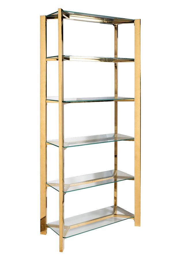 gy-08728-stellazh-steklo-prozrzoloto-8035180sm-1 GY-08728 Стеллаж стекло прозр/золото 80*35*180см — изображение 2