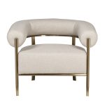 GY-08842 Кресло серое/матовое золото 95