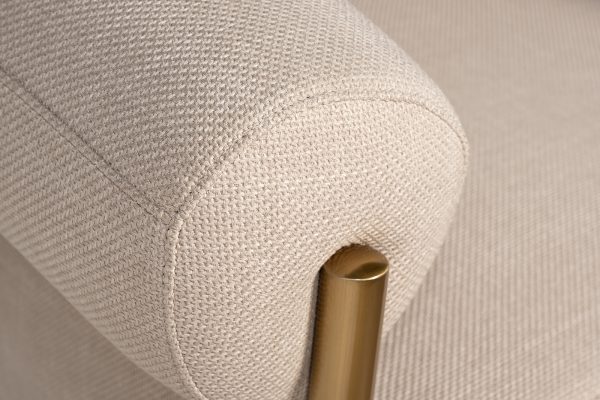 GY-08842 Кресло серое/матовое золото 95,5*82*77см — изображение 3