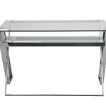 GY-17910 Стол письменный стекло прозр/хром 120*60*78см