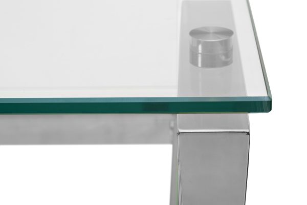 GY-17910 Стол письменный стекло прозр/хром 120*60*78см — изображение 4