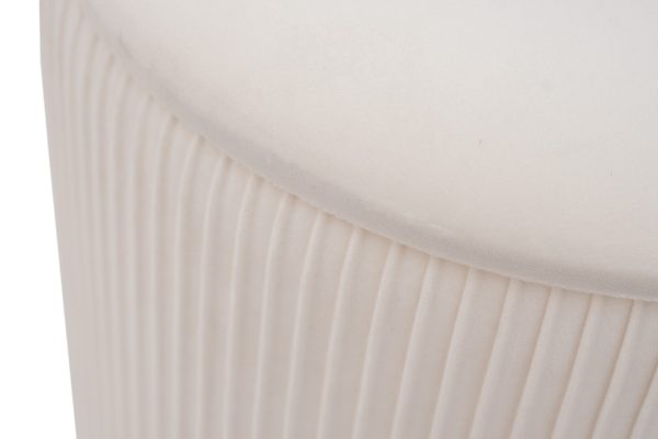 GY-18220 Банкетка велюр светло-бежевый/золото (2 в 1) d35,5*49см/d30,5*39см — изображение 5