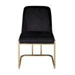 GY-83650 Стул велюр черный/золото 54*56*89см