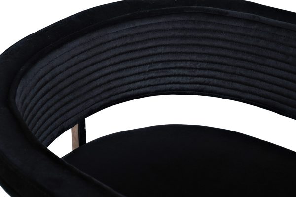 GY-8504STUL-CHERN Стул велюр черный/хром 60*55*73см — изображение 4