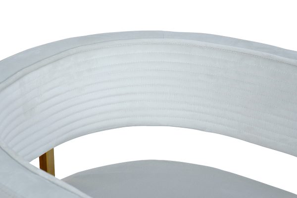 GY-8504STUL-SVSER Стул велюр светло-серый/золото 60*55*73см — изображение 4